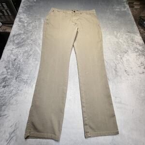 Ezekiel Pants Mens 35x32 Beige Chino Cotton Polyester Spandex Stretch Pockets